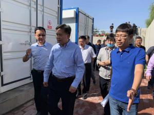 河北省生态环境厅厅长高建民组织参观考察注册登录污水分散源治理项目运行情况
